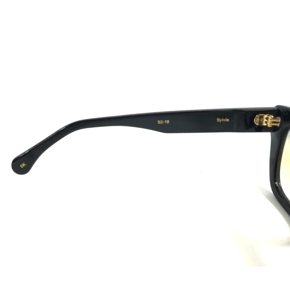 Alfred Kerbs Sunglasses SYLVIA BK Black Cat Eye with Blue Orange Gradient Lenses